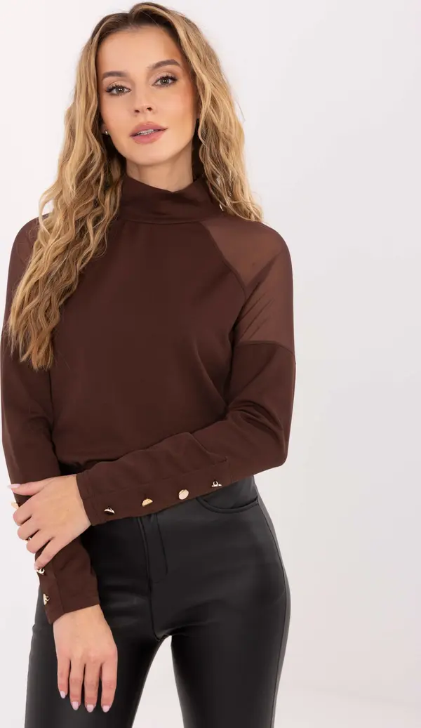 RUE PARIS Blouse-MI-BZ-M776.13-brown