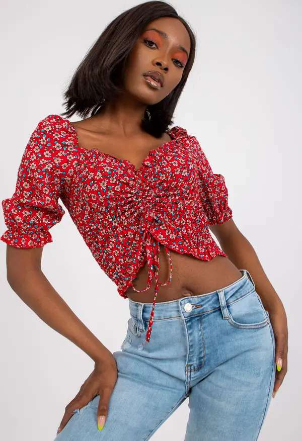 RUE PARIS Blouse-RO-BZ-2516-13.11-red