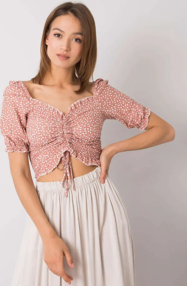 RUE PARIS Blouse-RO-BZ-2516-6.79P-dark pink
