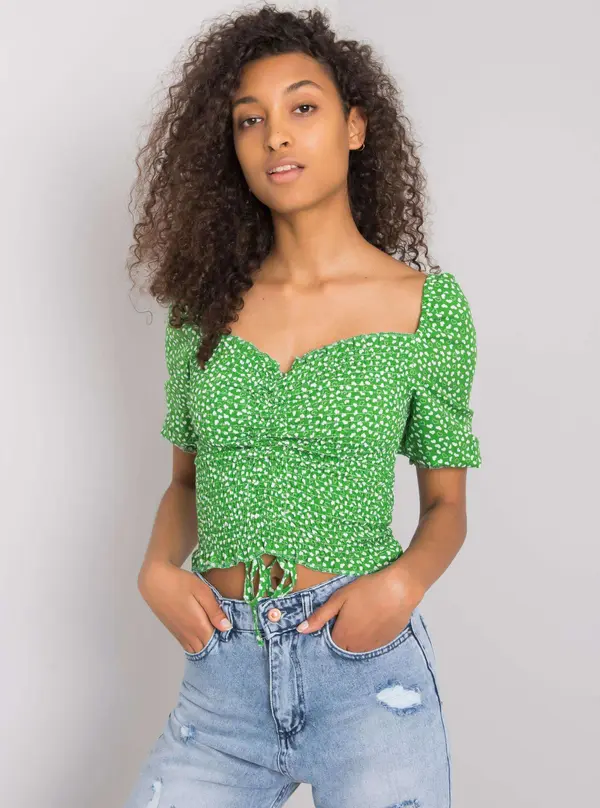 RUE PARIS Blouse-RO-BZ-2516-7.19P-green