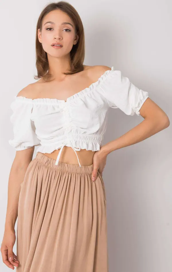 RUE PARIS Blouse-RO-BZ-2534.07-white