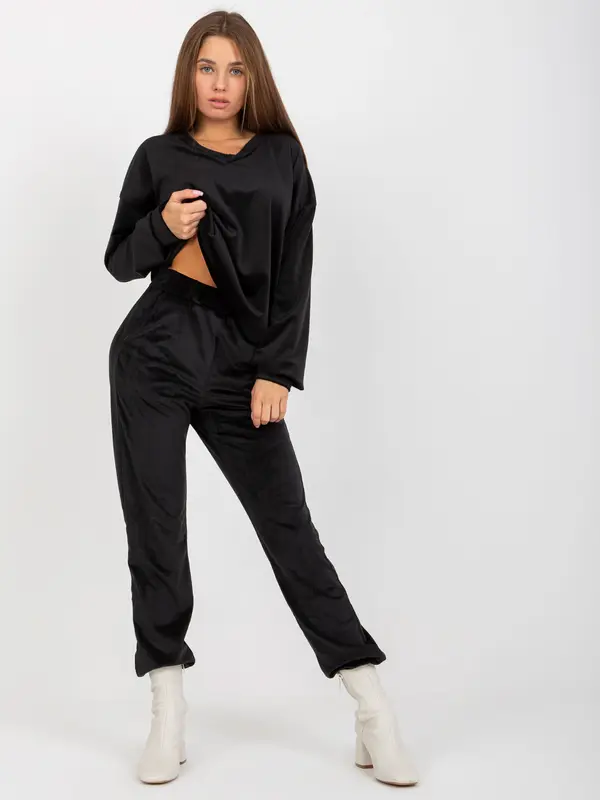 RUE PARIS Blouse-RP-BZ-8188.64P-black