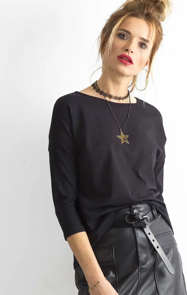 BASIC Feel Good Blouse-RV-BZ-4661.42P-black