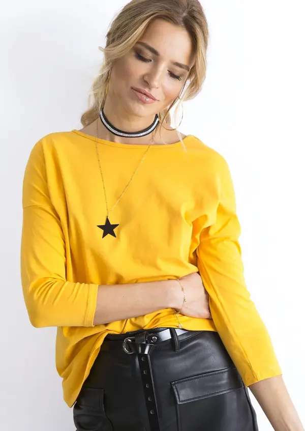 BASIC Feel Good Blouse-RV-BZ-4661.45P-dark yellow