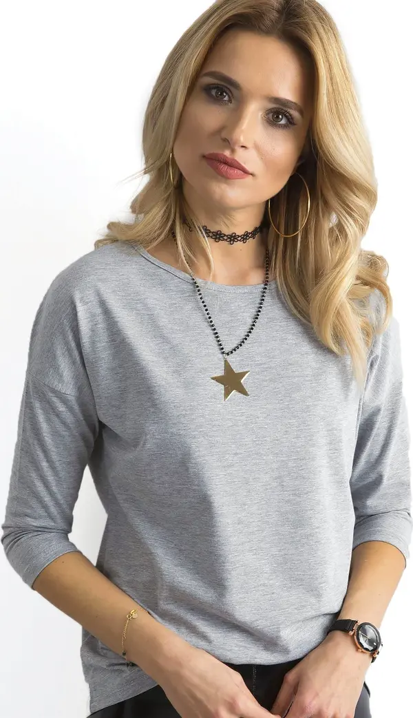 BASIC Feel Good Blouse-RV-BZ-4661.48P-grey