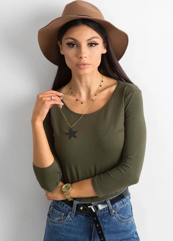 BASIC Feel Good Blouse-RV-BZ-4690.37-khaki