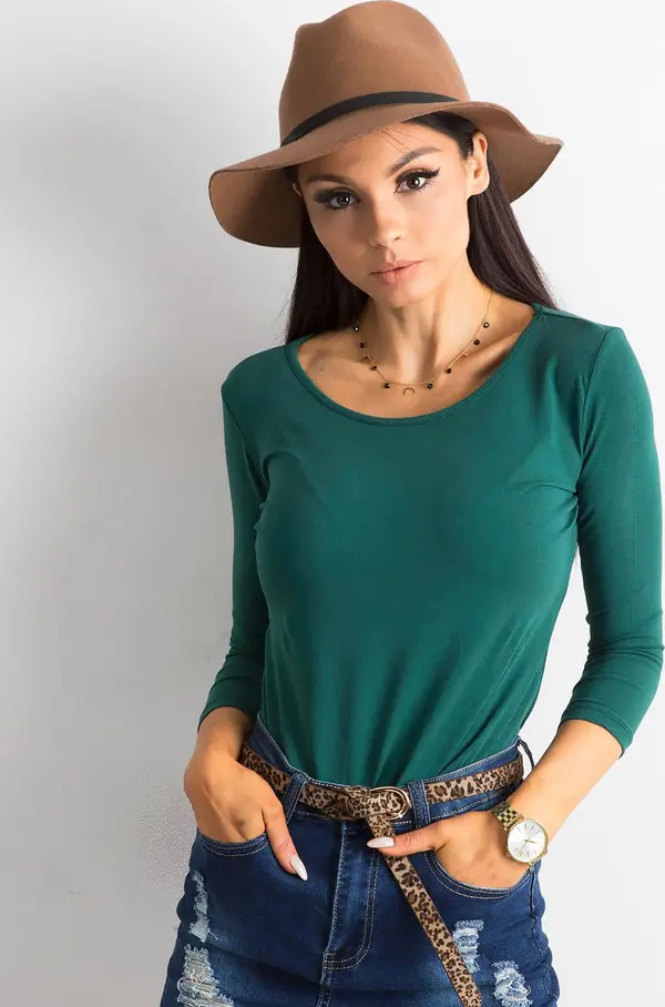 BASIC Feel Good Blouse-RV-BZ-4690.68-dark green