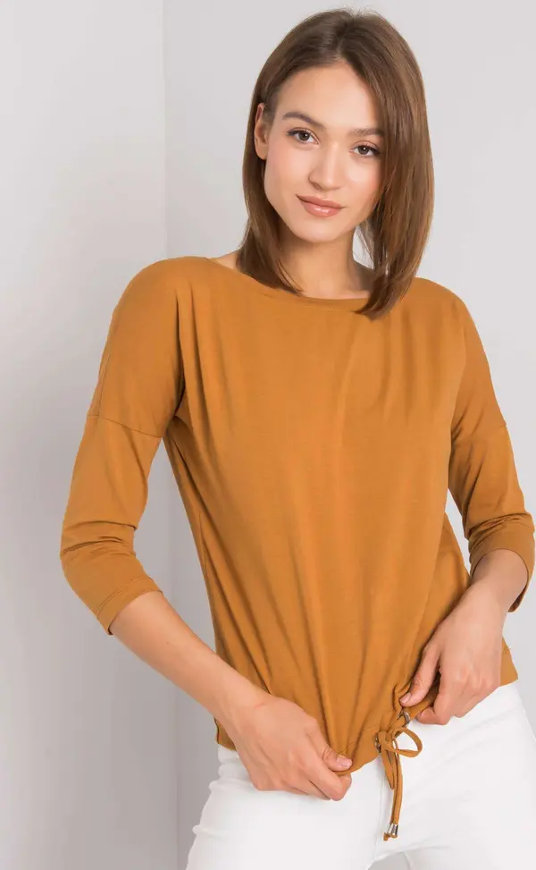 BASIC Feel Good Blouse-RV-BZ-4691.37P-light brown