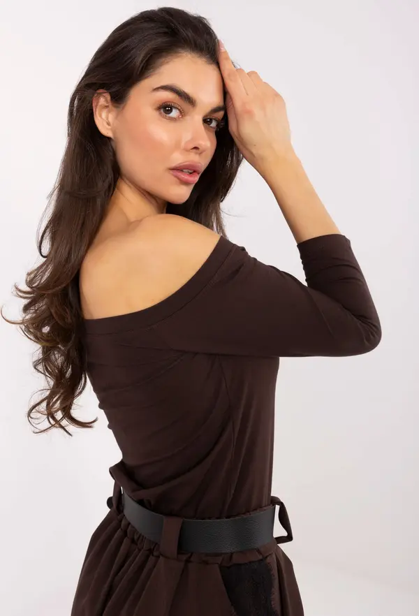 BASIC Feel Good Blouse-RV-BZ-4692.08X-dark brown