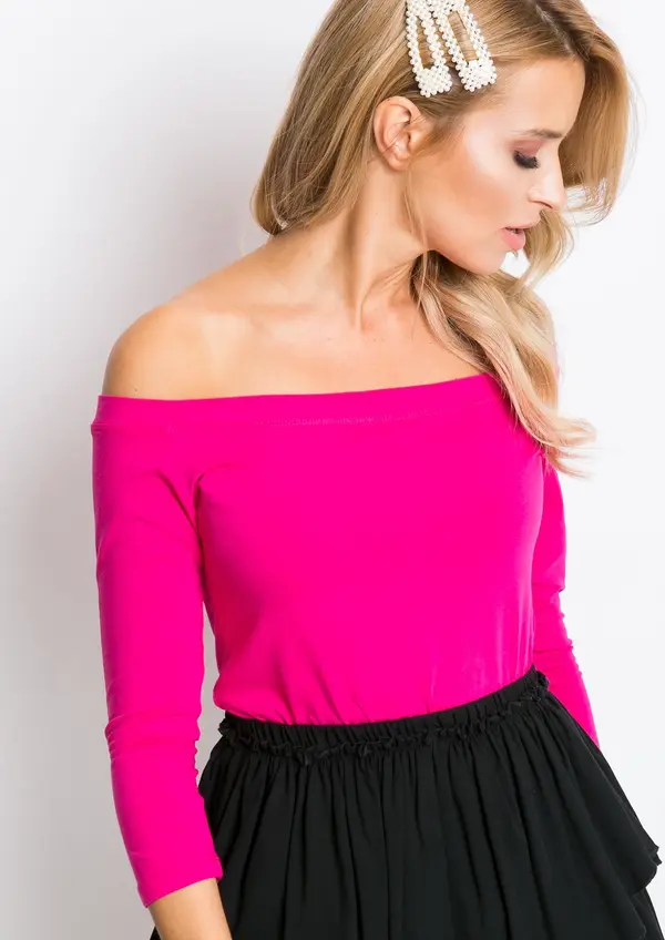 BASIC Feel Good Blouse-RV-BZ-4692.11-fuchsia