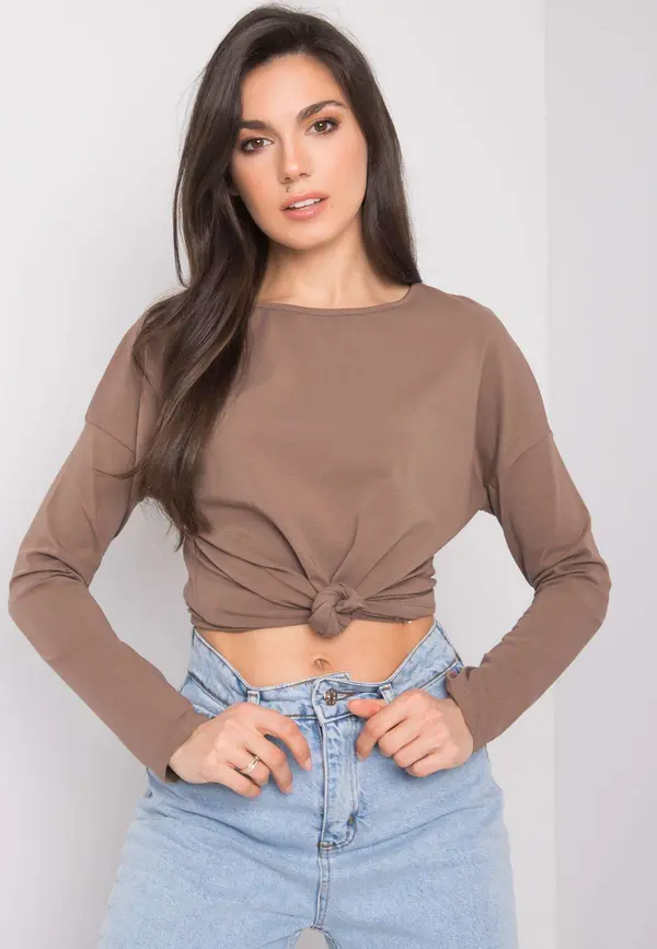 BASIC Feel Good Blouse-RV-BZ-5121.16P-brown