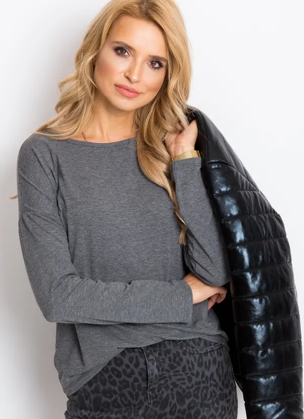 BASIC Feel Good Blouse-RV-BZ-5121.19P-dark gray