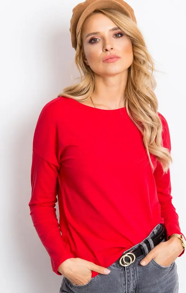 BASIC Feel Good Blouse-RV-BZ-5121.25P-red