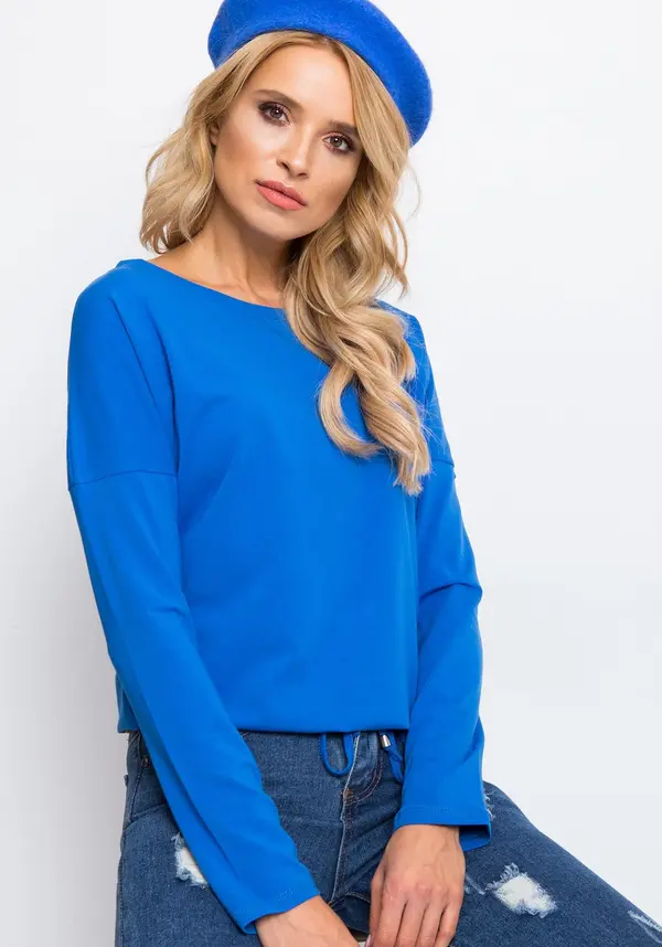 BASIC Feel Good Blouse-RV-BZ-5122.10P-dark blue