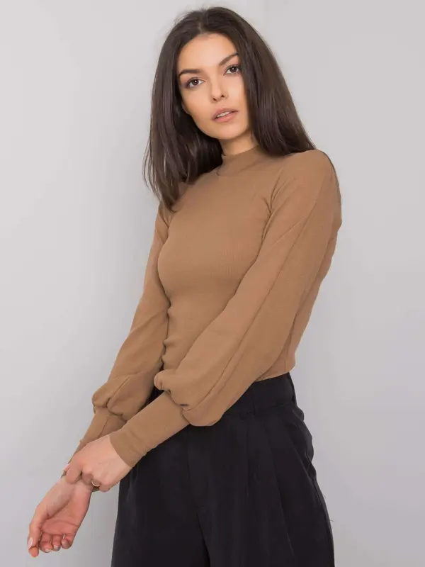 RUE PARIS Blouse-RV-BZ-5223.15-light brown