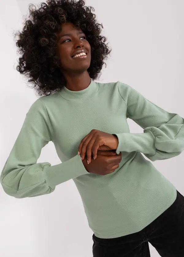 RUE PARIS Blouse-RV-BZ-5223.15-pistachio