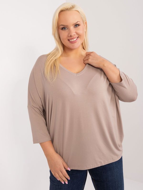 RELEVANCE Blouse-RV-BZ-5745.18-dark beige