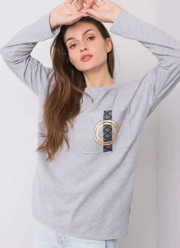 RELEVANCE Blouse-RV-BZ-5968.17-grey