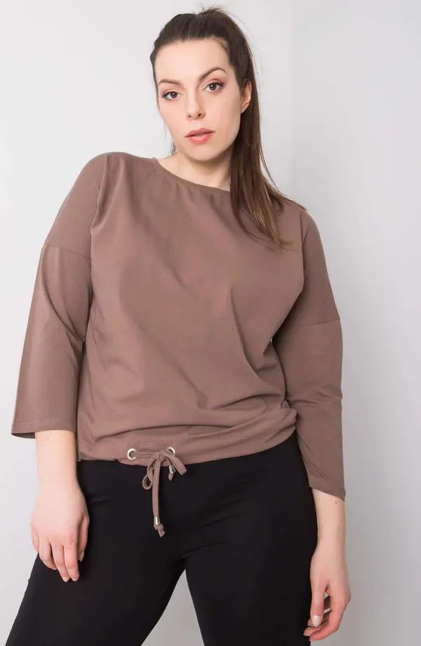BASIC Feel Good Blouse-RV-BZ-6294.06P-brown
