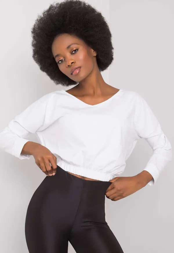 RUE PARIS Blouse-RV-BZ-6721.65-white