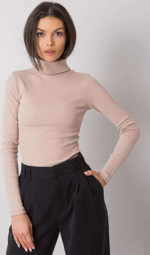 RUE PARIS Blouse-RV-BZ-7182.01P-beige