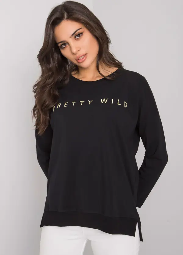 RUE PARIS Blouse-RV-BZ-7193.13P-black