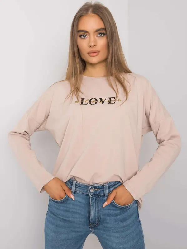 RUE PARIS Blouse-RV-BZ-7209.24P-beige