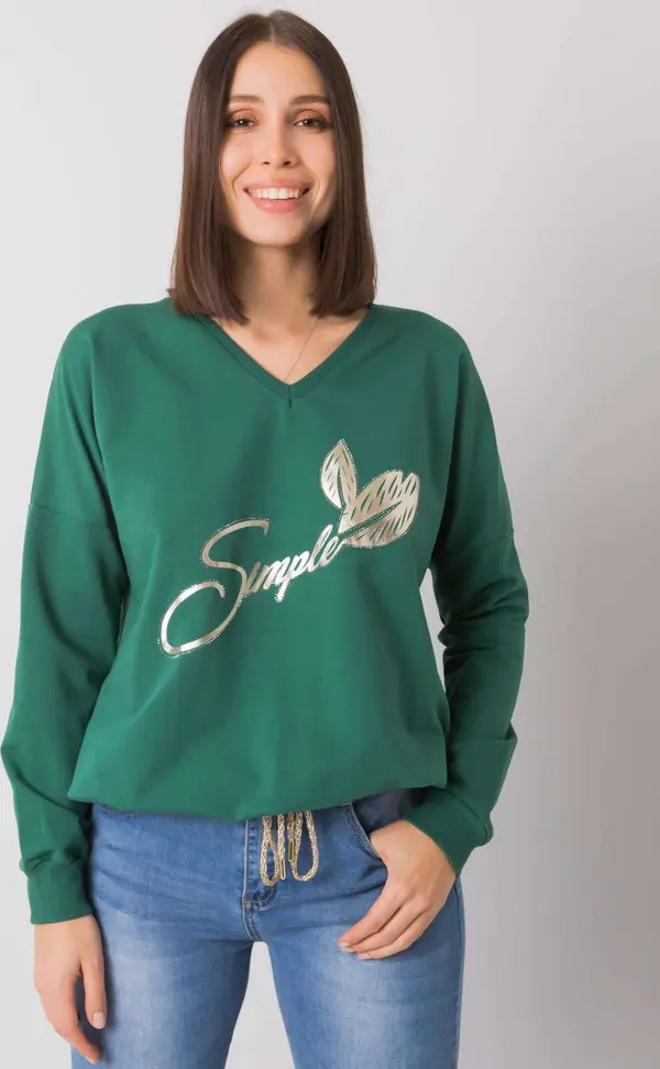 RELEVANCE Blouse-RV-BZ-7276.77-dark green