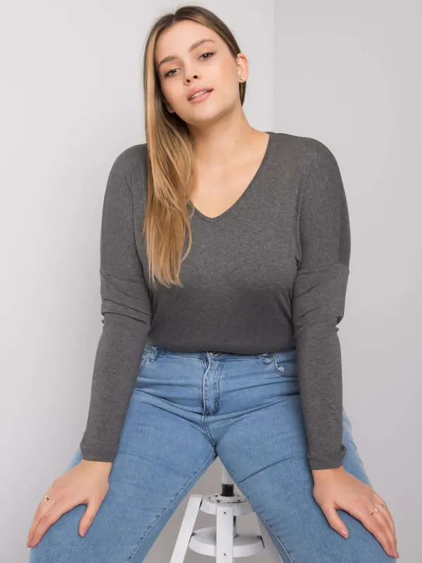 RELEVANCE Blouse-RV-BZ-7302.23-dark gray