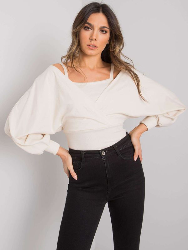 RUE PARIS Blouse-RV-BZ-7311.02X-light beige