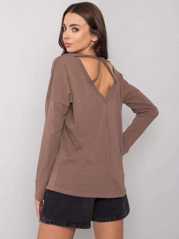 RUE PARIS Blouse-RV-BZ-7315.39X-brown