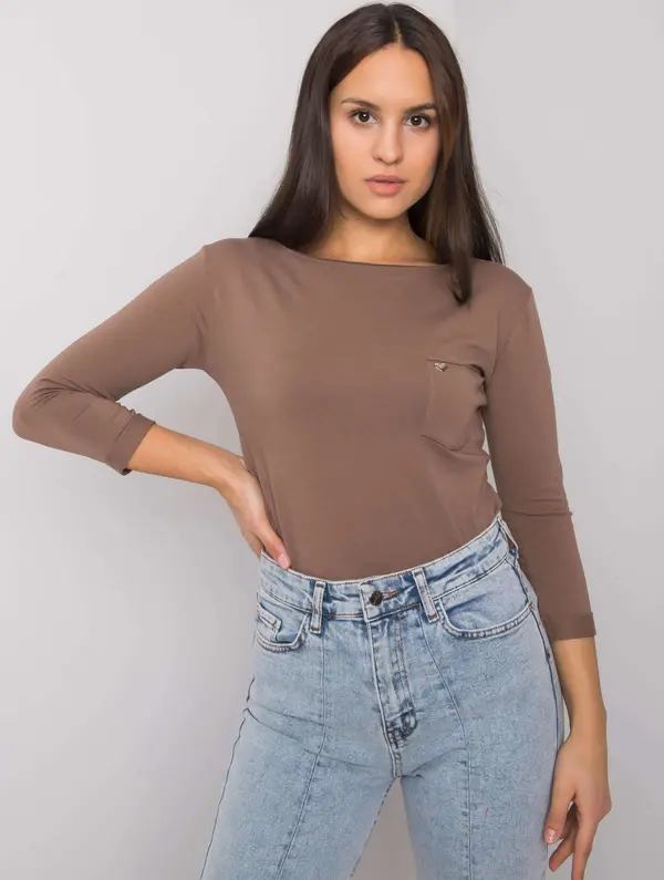 BASIC Feel Good Blouse-RV-BZ-7316.06X-brown