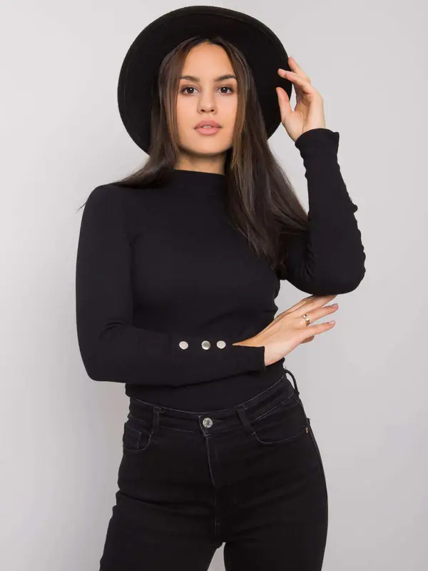 RUE PARIS Blouse-RV-BZ-7317.64-black