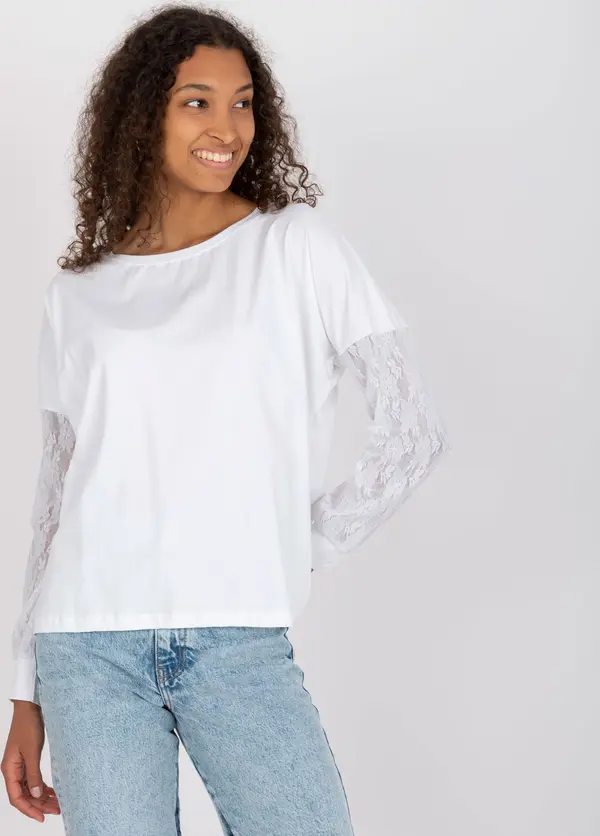 RUE PARIS Blouse-RV-BZ-7342.03-white