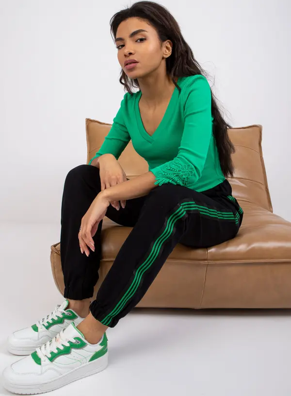 RUE PARIS Blouse-RV-BZ-7529.92-green