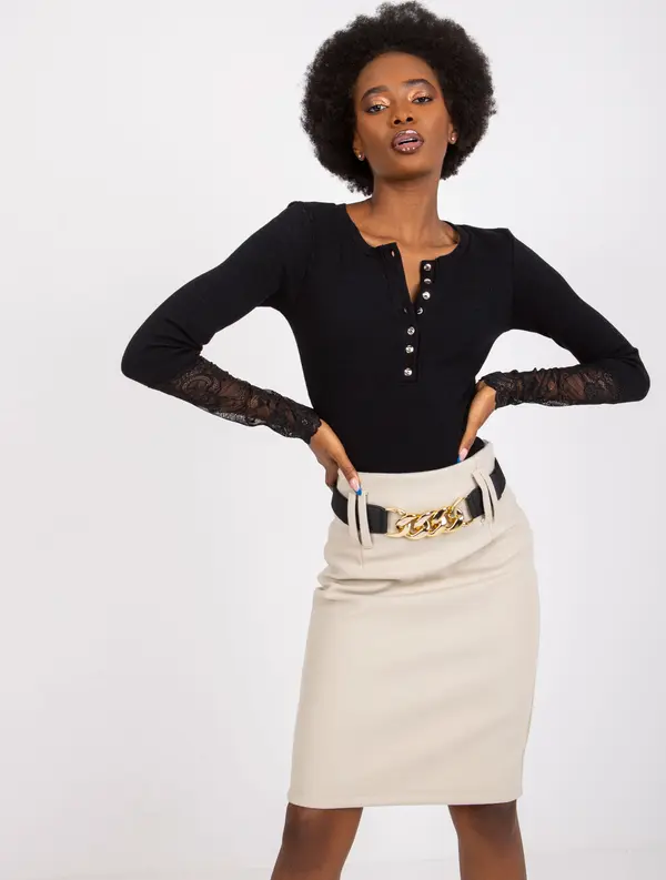 RUE PARIS Blouse-RV-BZ-7532.29-black