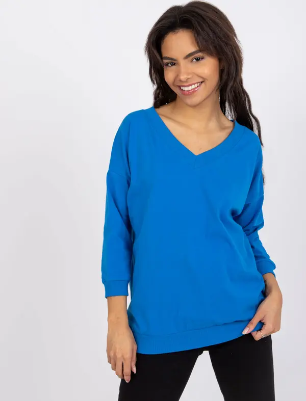 BASIC Feel Good Blouse-RV-BZ-7542.41X-dark blue