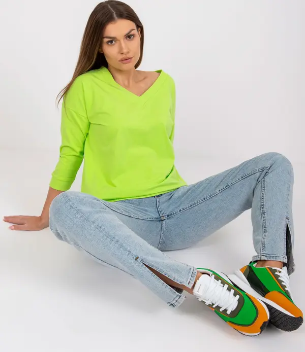 BASIC Feel Good Blouse-RV-BZ-7542.41X-fluo green