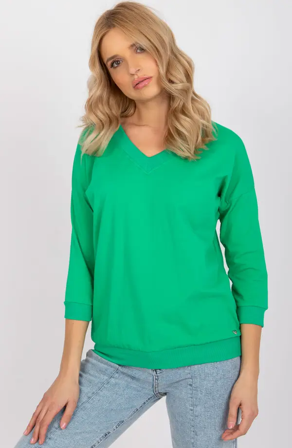 BASIC Feel Good Blouse-RV-BZ-7542.41X-green