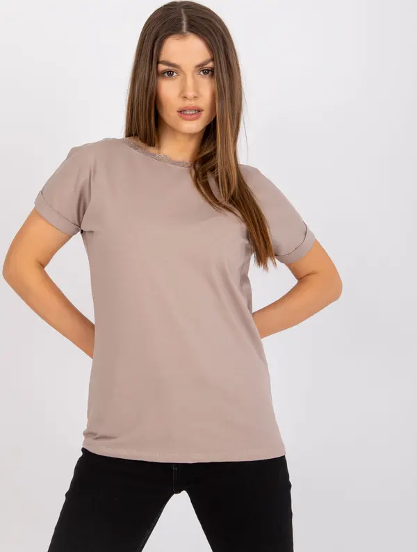 RUE PARIS Blouse-RV-BZ-7544.00-dark beige