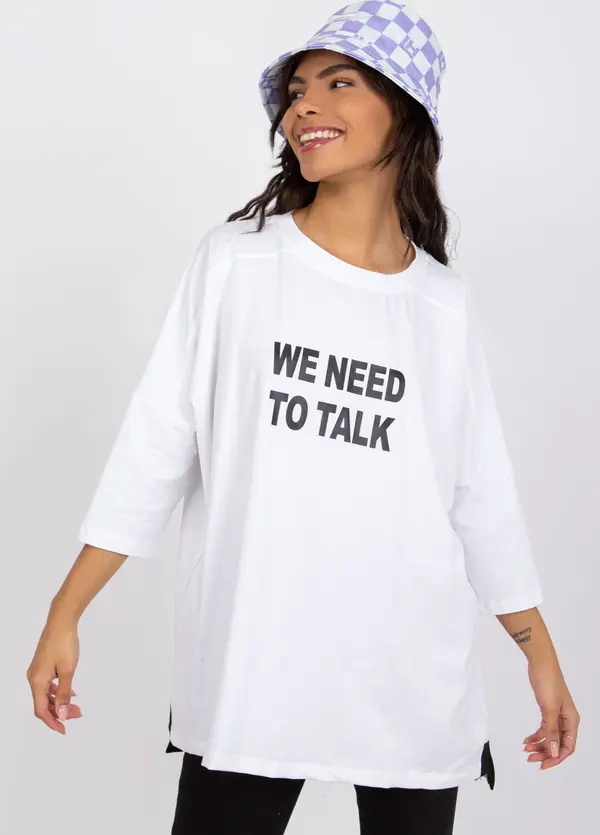 RUE PARIS Blouse-RV-BZ-7553.26-white