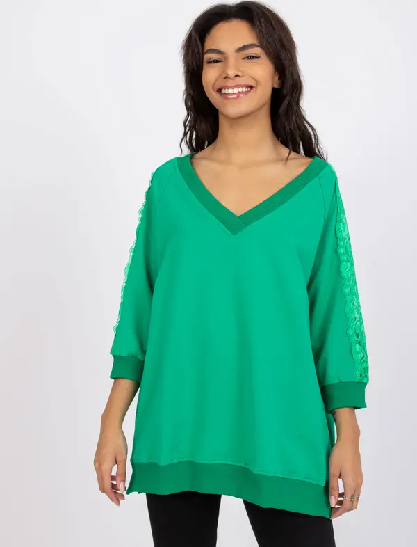 RUE PARIS Blouse-RV-BZ-7557.01-green