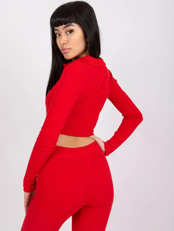 RUE PARIS Blouse-RV-BZ-7563.02-red