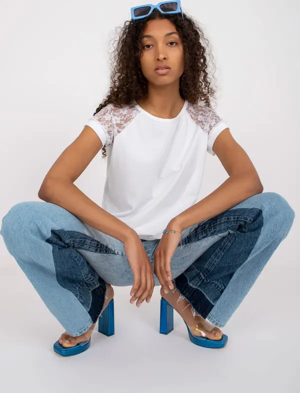 RUE PARIS Blouse-RV-BZ-7841.29-white