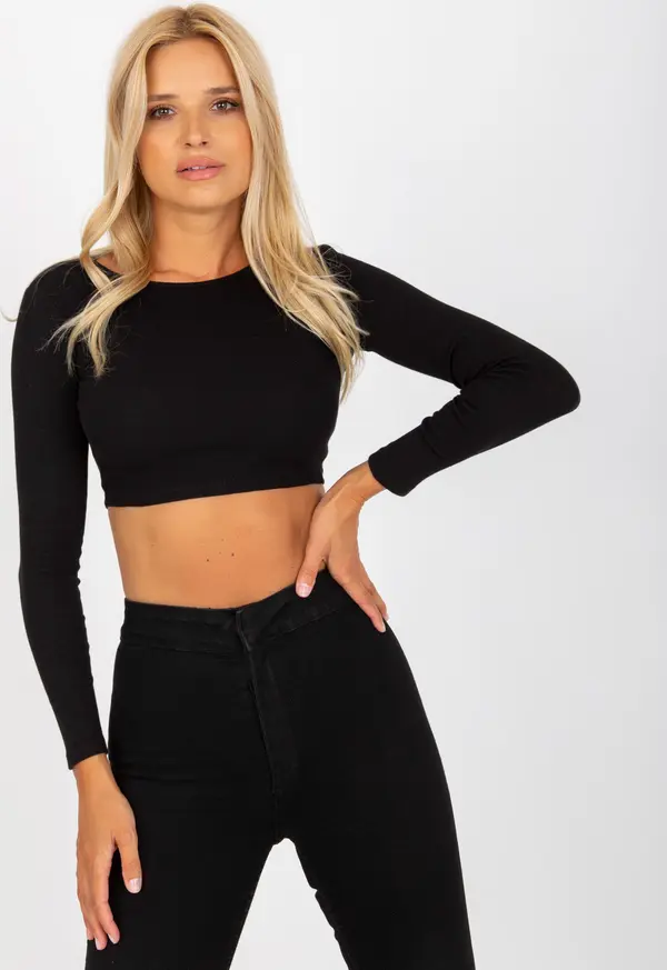 RUE PARIS Blouse-RV-BZ-8010.82-black