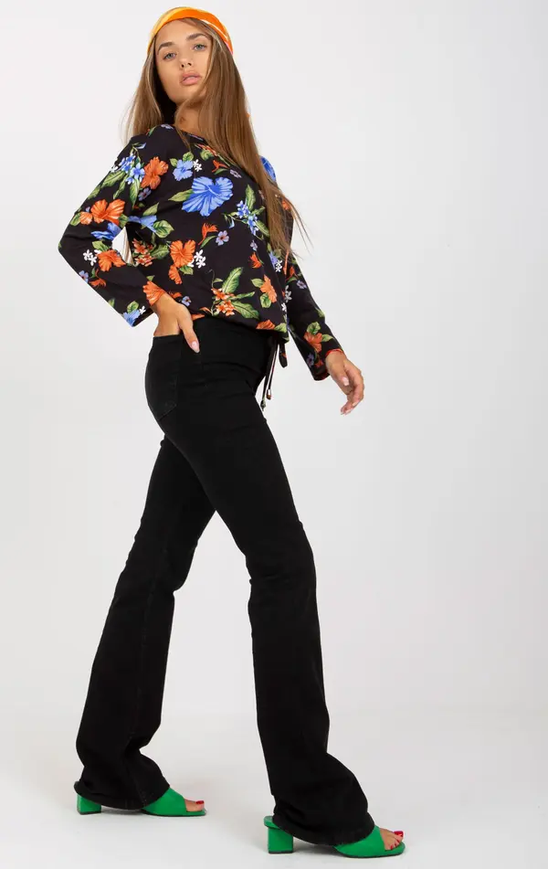 RUE PARIS Blouse-RV-BZ-8063.04-navy blue