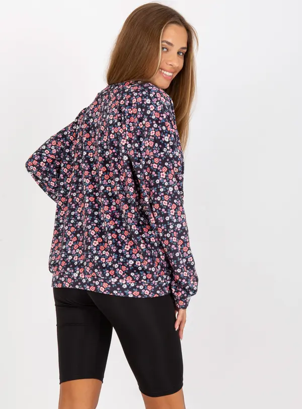 RUE PARIS Blouse-RV-BZ-8132.60-navy blue