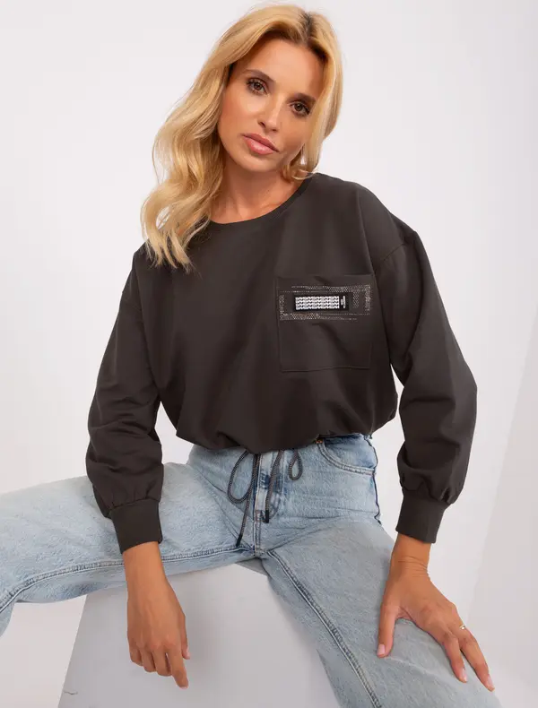 RELEVANCE Blouse-RV-BZ-8156.85-dark khaki