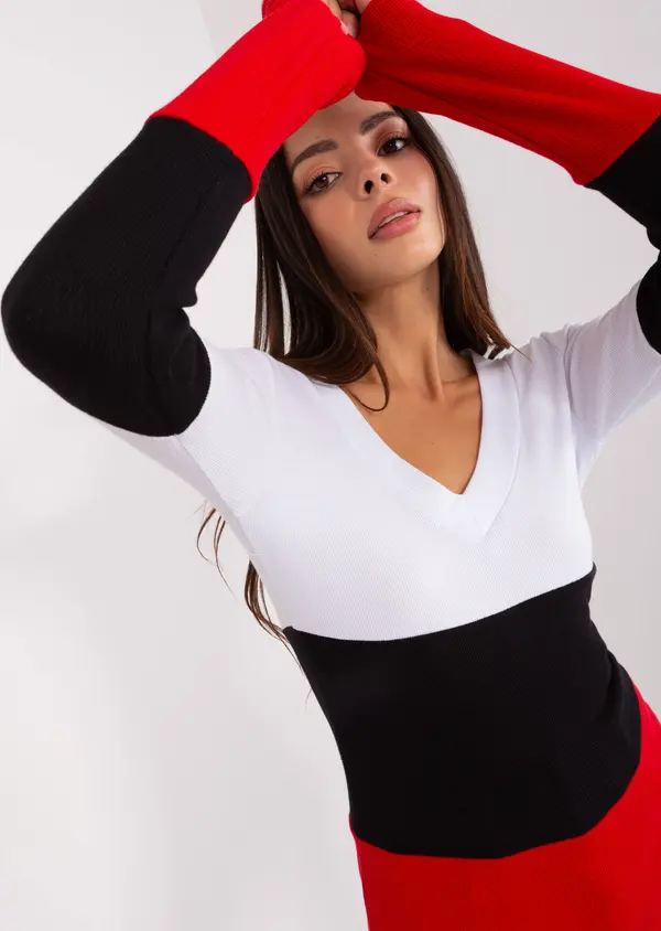 RELEVANCE Blouse-RV-BZ-8431-1.14P-white-red