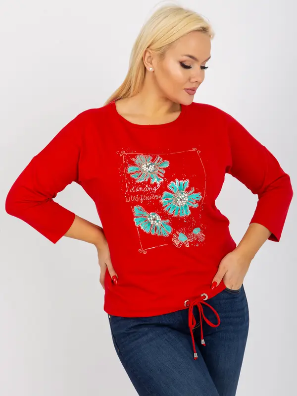 RELEVANCE Blouse-RV-BZ-8457.47P-red